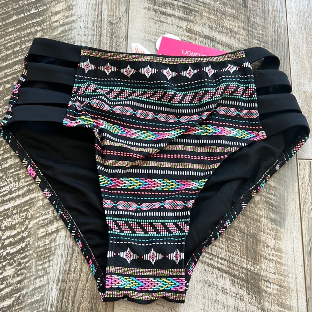 High waisted bikini bottom